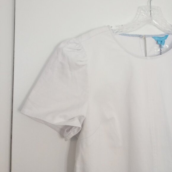 Draper James White Denim Shift Dress - Picture 2 of 12